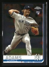 2019 Topps Chrome Chance Adams Rookie #109 RC New York Yankees