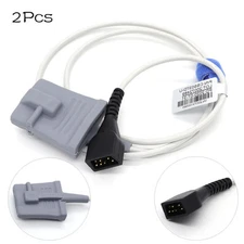 2Pcs Adult Soft-tip Spo2 Sensor With 7pin For Nonin 8500 Pulse Oximeter Probe
