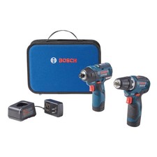Bosch GXL12V220B22 12V Max 2Tool Combo Kit with 3/8 In. Drill/Driver, 1/4 In....
