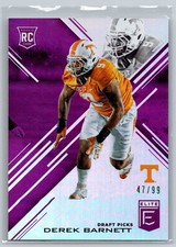 2017 Panini Elite Draft Picks Aspirations Purple /99 Derek Barnett Rookie RC