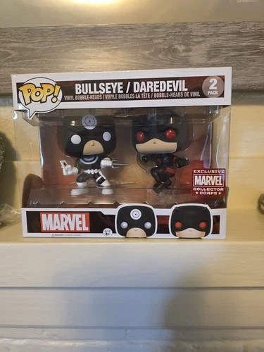 Funko Pop! Marvel Bullseye vs. Daredevil Collector Corps Exclusive Figure