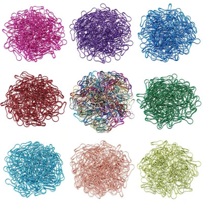 DAZZLING DESIGNESS 9 Colours 5 to 100 Stitch Markers Knitting Crochet Metal Pins Findings Crafting