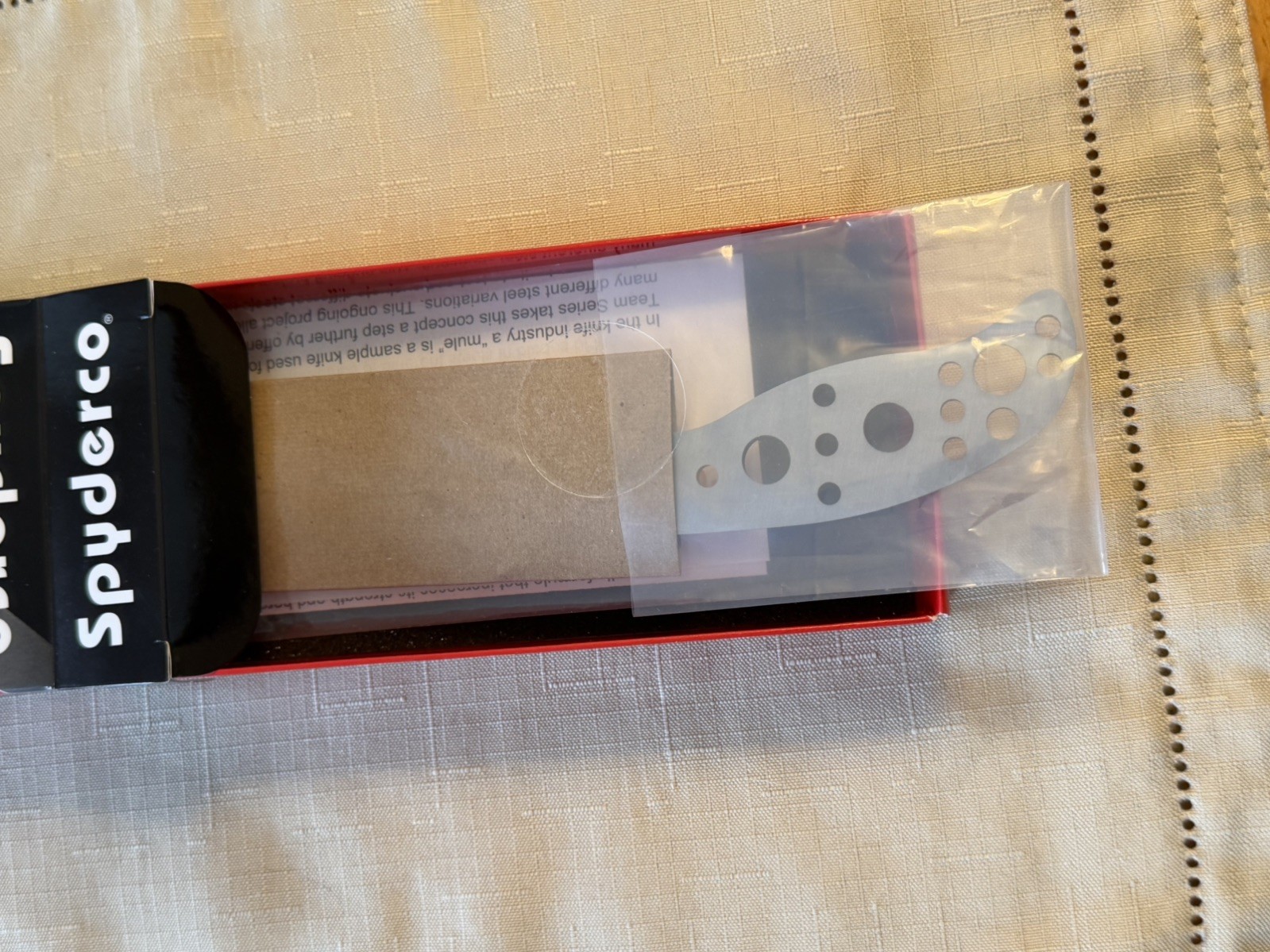 Spyderco Mule Team 2 CPM SPY27 Fixed Blade Knife - MT28P2 - New Unopened