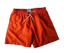 Trunks Surf Swim Co Men's Large Classic Orange Swim Trunks Board Shorts EUC