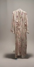 Oscar De La Renta Vintage Sleepwear Floral Robe Xl No Belt Pink Label