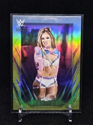 LOLA VICE 2026 Topps Chrome WWE /275 SP YELLOW REFRACTOR #98