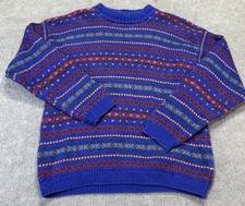 Vintage Women S Eddie Bauer Knit Sweater Nordic Aspen Outdoor Aztec