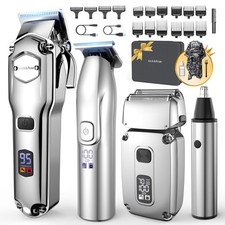 Hair Clippers for Men Set Professional, Cordless Men Hair Trimmer, Electric S...