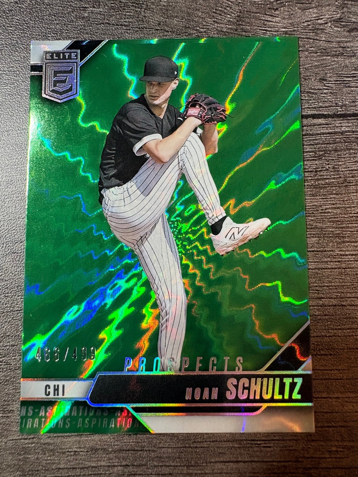 2026 Donruss Elite #130 Noah Schultz Aspirations Shimmer #/499