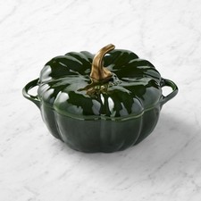 Staub Pumpkin Cocotte 3.5 Qt Enameled Cast Iron Dutch Oven Made France, Freeship