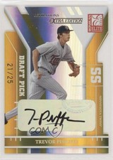 2004 Donruss Elite Extra Edition 21/25 Trevor Plouffe #300 Auto 0b2