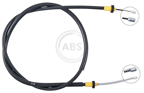 A.B.S. K14151 Seilzug, Feststellbremse For Dacia Renault-image