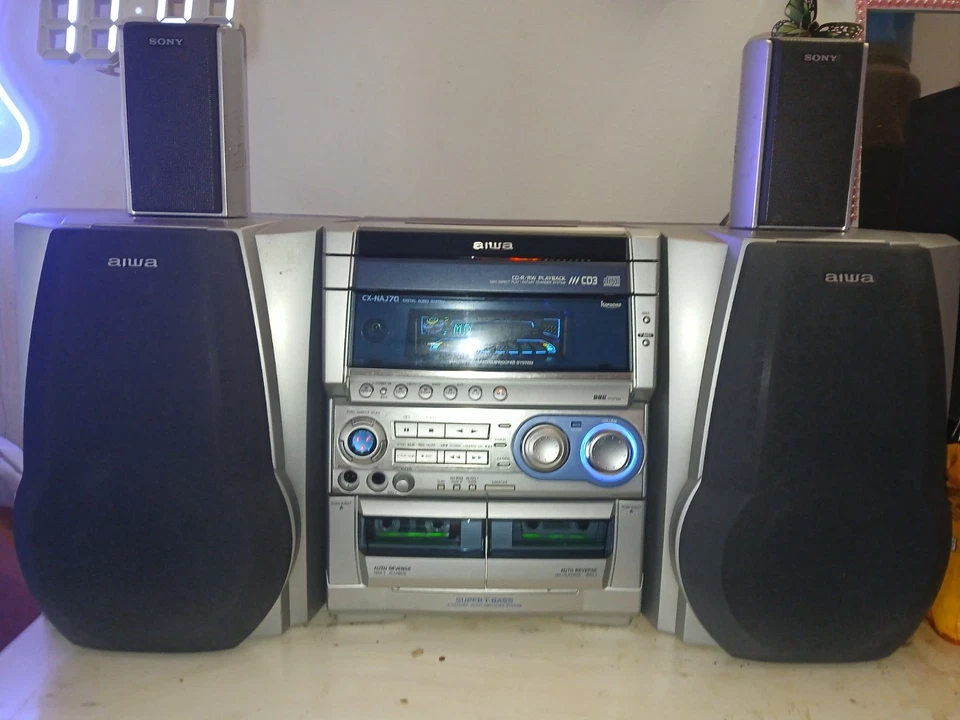 AIWA cx-naj70 stereo cd-r cd-rw cd playback system w/remote serviced all mint - Image 3 of 4