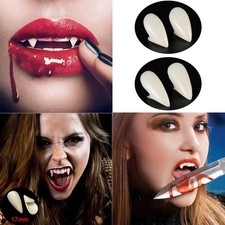 1-3x Vampire Teeth Fangs 3 Sizes for Cosplay,Halloween Party Costume Accessories