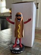 HENRY the HOT DOG Rome / Atlanta Braves MiLB Baseball Mascot SGA Bobblehead NIB!