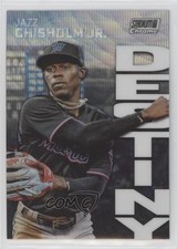 2022 Stadium Club Chrome Dynasty and Destiny Wave Refractor Jazz Chisholm r0j