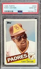 1985 Topps Tony Gwynn #660 San Diego Padres PSA 10 Gem Mint