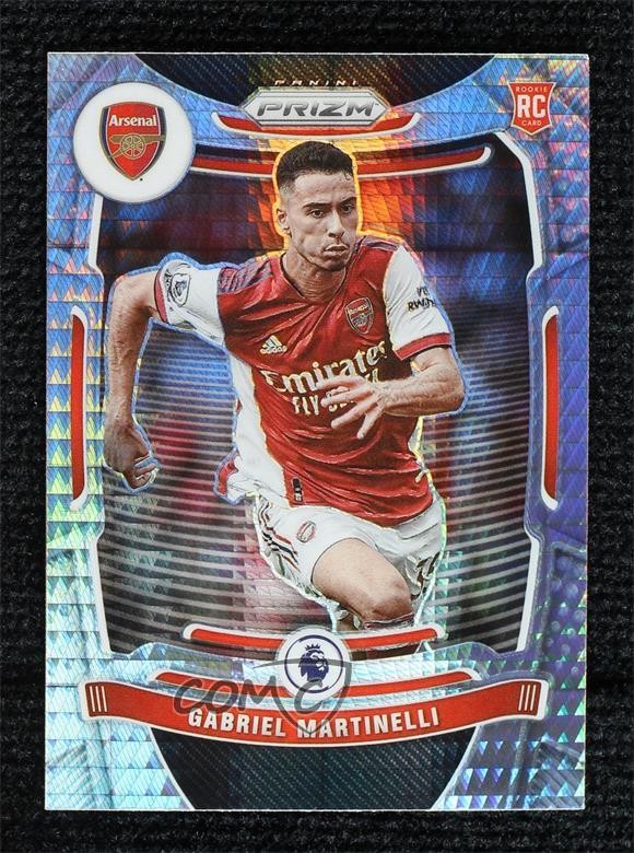2021-22 Panini Prizm Premier League Hyper Prizm Gabriel Martinelli #203 vj8