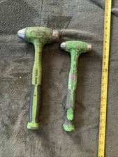 Snap On 2pc Green Hammer Set, Hbbd32 And Hbbd16…..has Damage, See Pics…