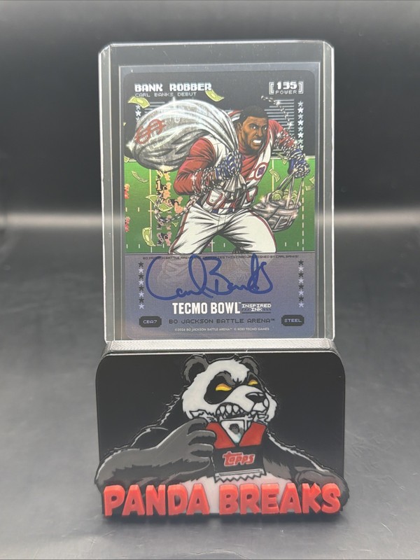 2026 Bo Jackson Battle Arena Tecmo Bank Robber Steel Auto Power 135 Carl Banks