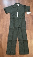New Walls Coveralls Mens 40 Reg Olive Short Sleeve Vintage RARE Workwear