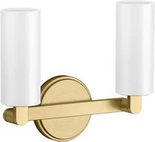 Kohler Lighting 35873-SC02 Crue 2 Light 12"W Vanity Light - Brushed Moderne