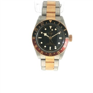 TUDOR BLACK BAY GMT 79833 ROOT BEER AUTOMATIC WRISTWATCH GOLD STAINLESS STEEL