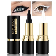 evpct 2Pcs Black White Gel Eyeliner Pencils Eye Black Face Paint Stick Lipsti...