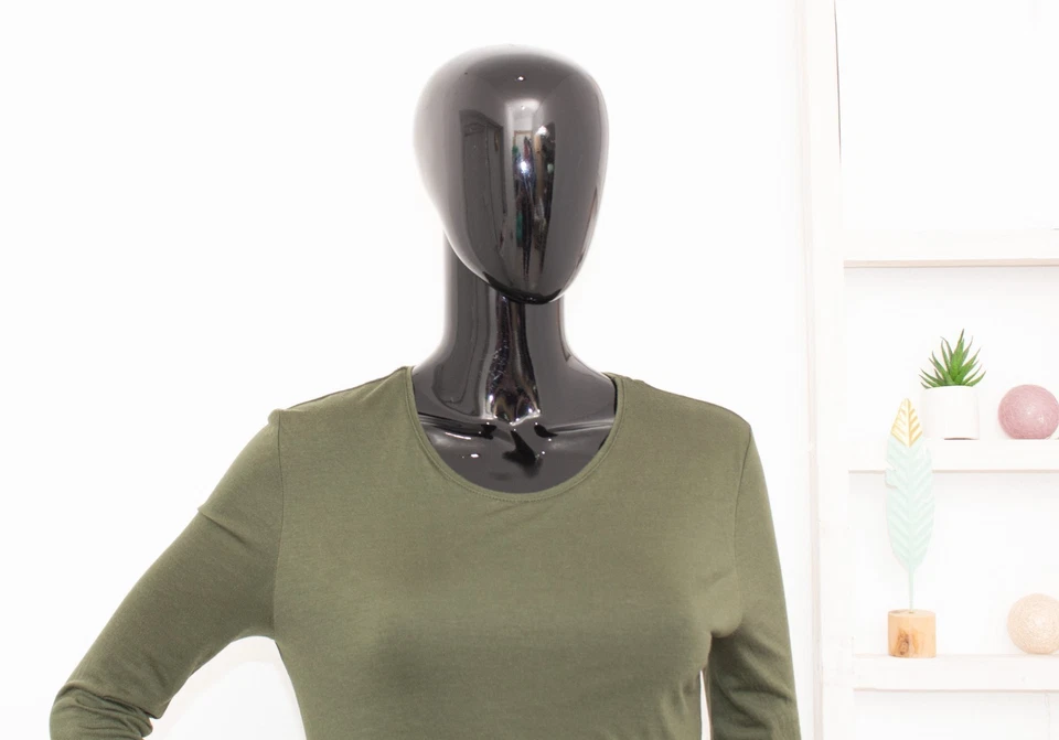 Alexander Mcqueen McQ Verde Cremallera Manga Larga Vestido Reunido Bodycon M - Imagen 2 de 4