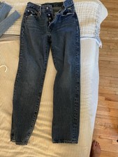 Levi's 501 Series Blue Medium Wash Denim Straight Fit Button Fly Jeans