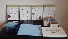 Riesiges Set Konvolut Stempel Stampin up Stanzen Tape Falzboard Acrylplatten