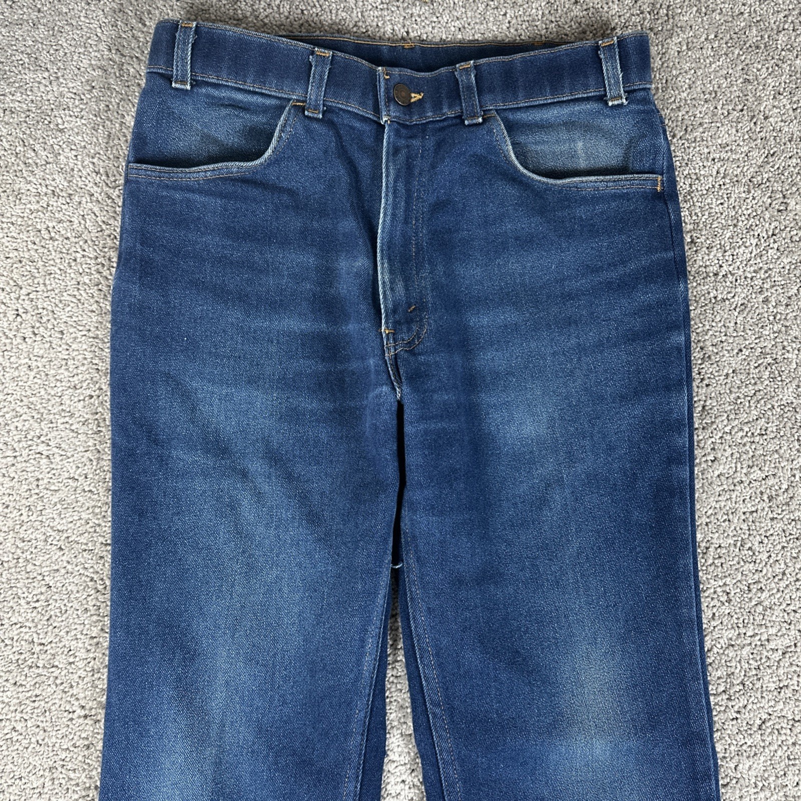 Vtg Levis 547 Jeans Mens 34x31 (Fit 30x30) Faded Raw Denim Wash Straight Leg 90' thumbnail 3