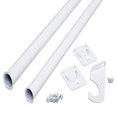 Knape & Vogt Closet Pro Cd-0024-48/72Wt Heavy Duty Adjustable Rod 48 By 72-Inch