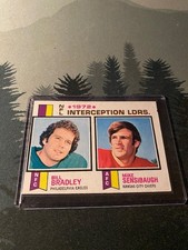 1973 Topps Interception Leaders Bill Bradley, Mike Sensibaugh #5 - FREE SHIPPING