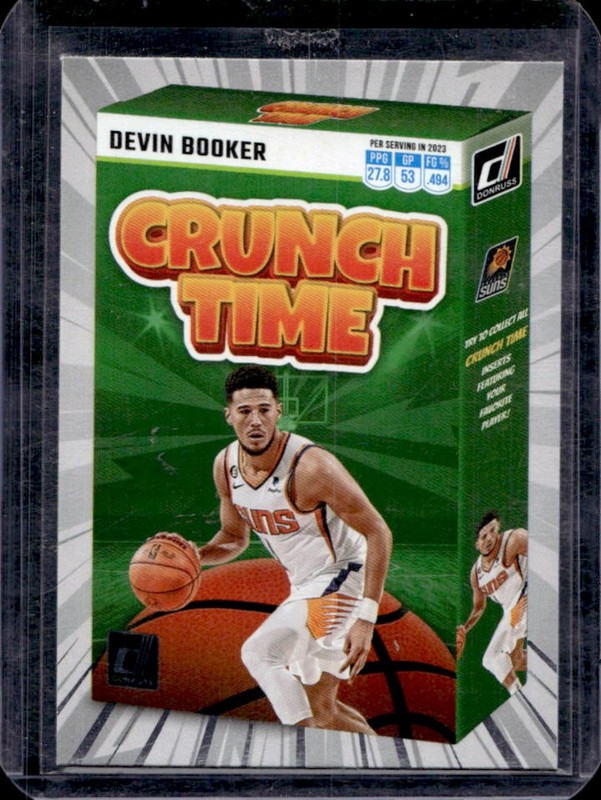 2023-24 Panini Donruss Devin Booker Crunch Time #11 Suns