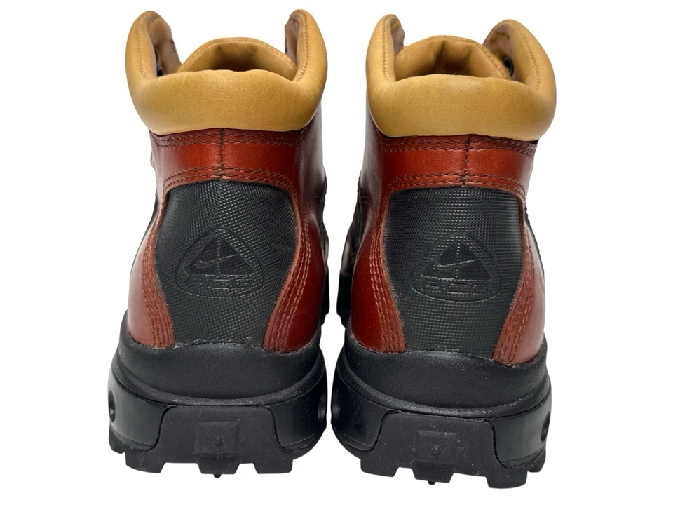 Nike ACG Air Adventurist Mens Size 6.5 Hiking Boots Black Brown Leather Vintage - Image 4 of 4