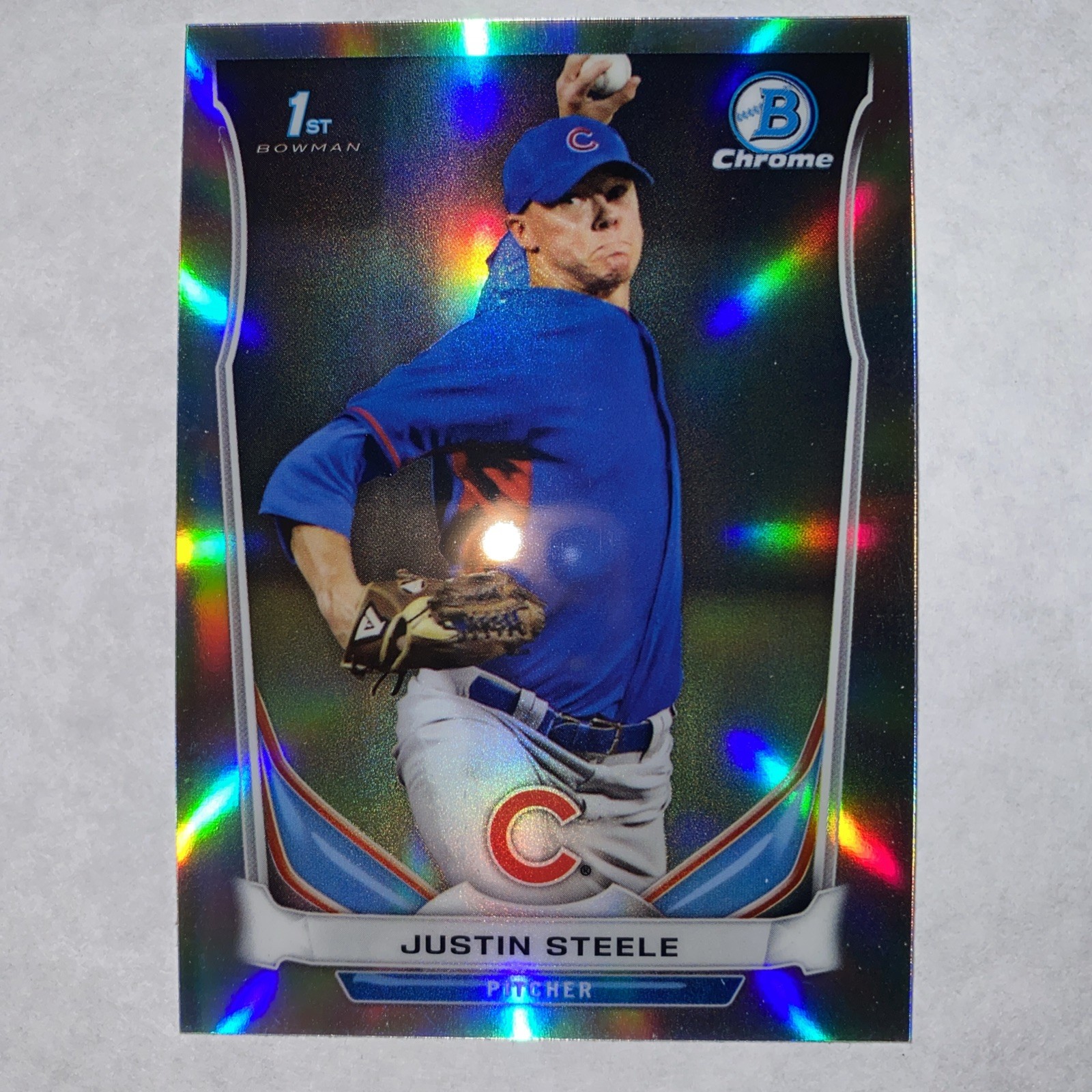 2014 Bowman Draft - Chrome Justin Steele #CDP120 Refractor (RC)