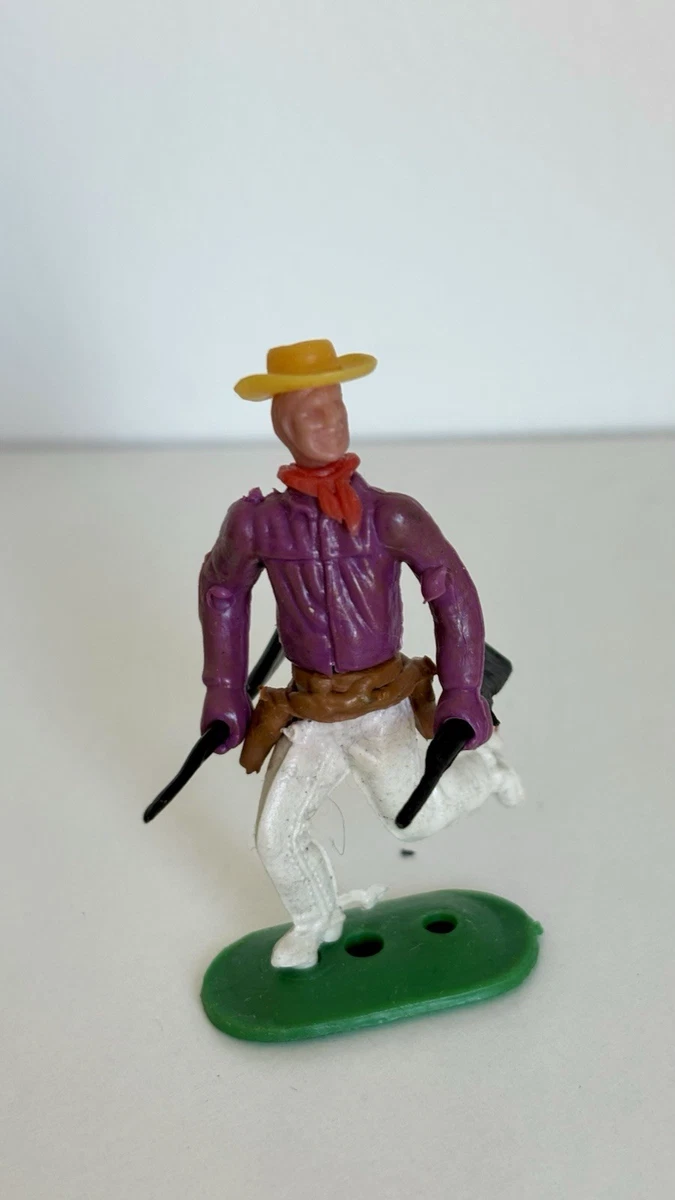Western - Statue Cowboy sur une barrière