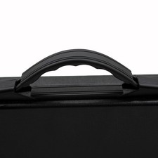 1-Portable Gig Bag Box Leather For Western Concert Flute With Buckle Foam