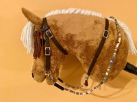 Westerntrense Inkl. Fliegenfransen, Gebiss, ZüGel Und Vorderzeug FüR Hobby Horse