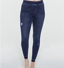 Spanx Distressed Ankle Skinny Denim Jean Legging Dark Wash Women  s Size - Medium