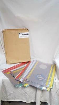 Restposten 40x Rexel A3 Zip Beutel verschiedene Aufbewahrungstaschen Büro Schreibwaren