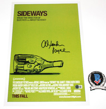DIRECTOR ALEXANDER PAYNE SIGNED 'SIDEWAYS' 12x18 MOVIE POSTER BECKETT BAS COA