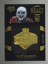 2015 Panini Black Gold Draft Symbols 2/149 David Johnson #DRFT-31 Rookie RC 0c6