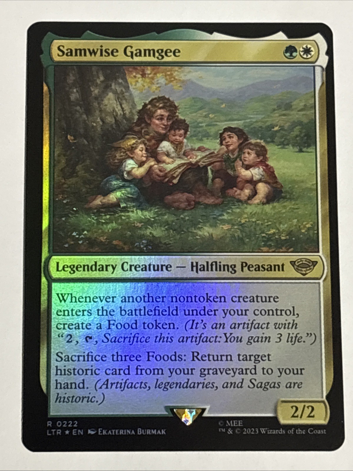 MTG Lord of the Rings Samwise Gamgee Foil 0222 NM Rare