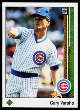 Gary Varsho, 1989 Upper Deck, #321, Chicago Cubs, RC