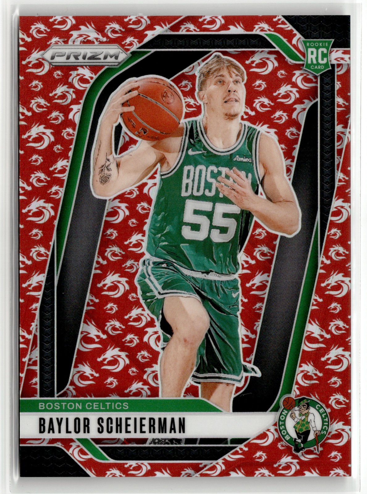 Baylor Scheierman Rookie 2024-25 Panini Prizm #236 Prizms Dragon Year #/88