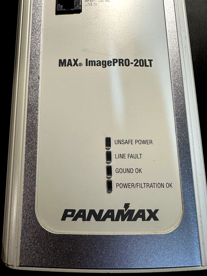 Panamax ImagePRO-20LT MIP-20LT Surge Protector 2-Outlet TELCO/LAN - Tested! Look - Image 2 of 4
