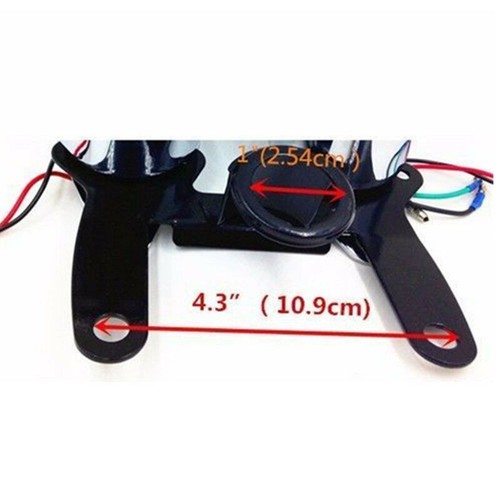 Universal Motorcycle 12v Speedometer Tachometer Odometer Tacho Gauge Old School - Picture 5 of 9