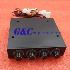 3.5" PC HDD CPU 4 Channel Fan Speed Controller Control Led Cooling Front Panel